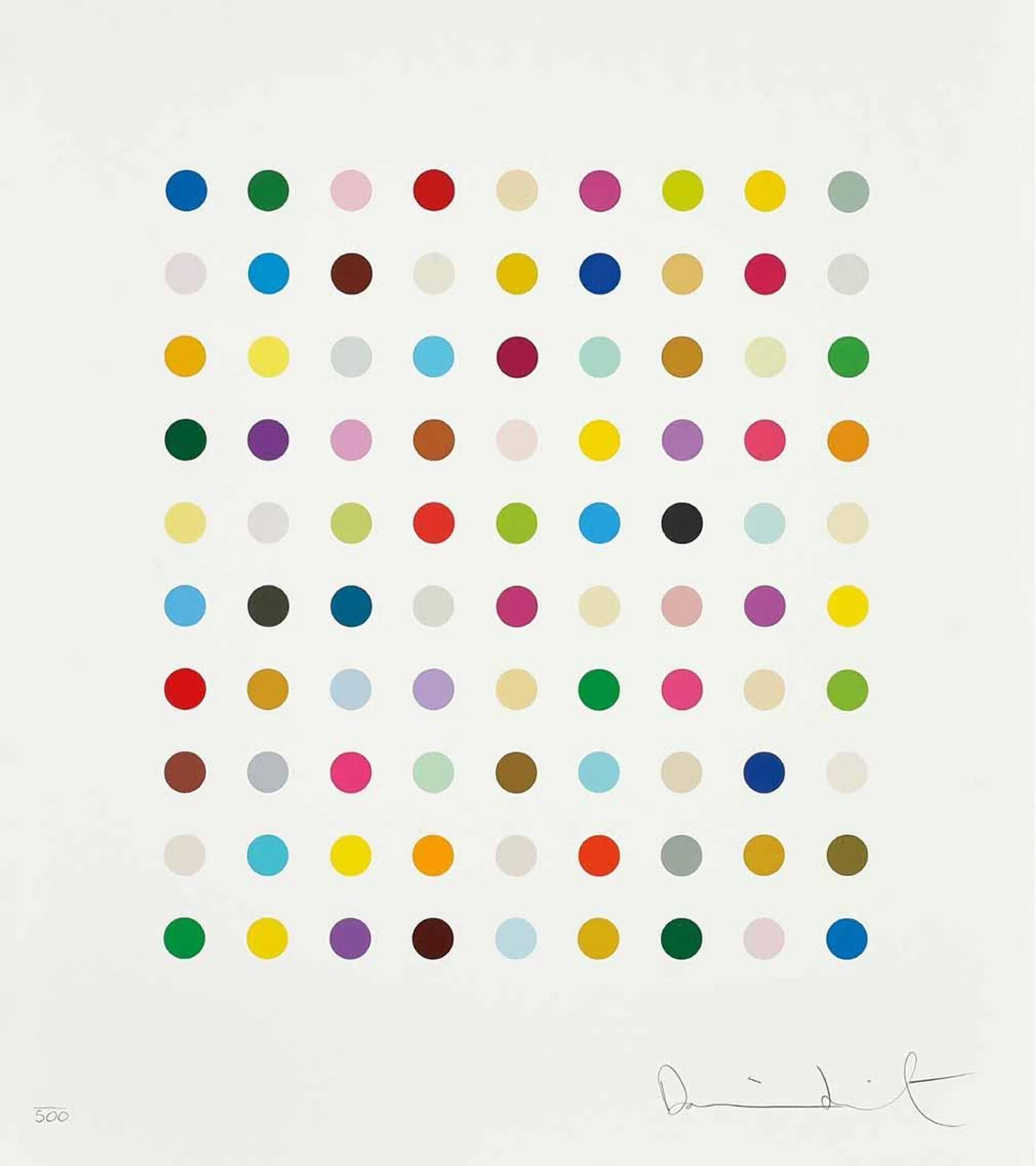 Untitled – spot print B by Damien Hirst