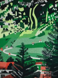 Untitled (forest scene) by Jonas Wood at Clifton Gallery