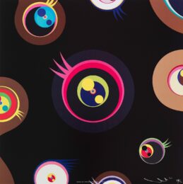 Jellyfish Eyes – Black 1 by Takashi Murakami at Galerie Raphael