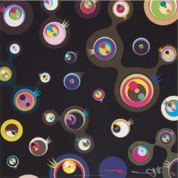Jellyfish Eyes – Black 3 by Takashi Murakami at Galerie Raphael