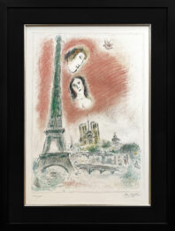 Le Reve de Paris (Mourlot 600), large hand signed lithograph by Marc Chagall at GallArt.com