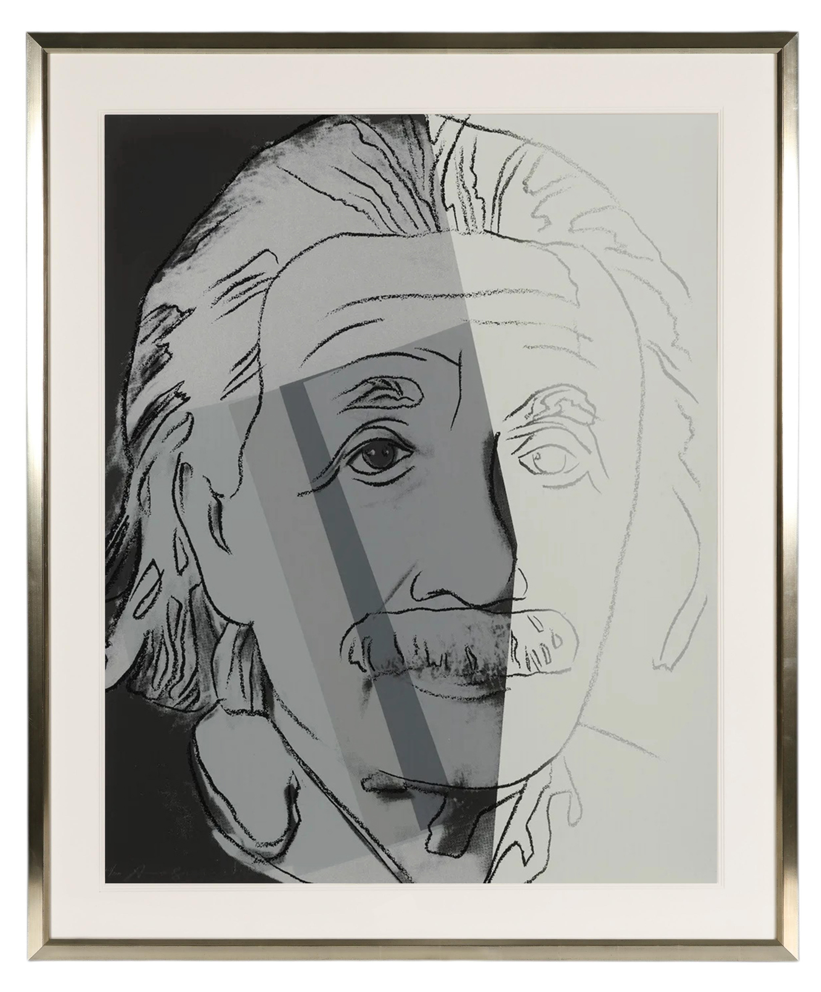 Albert Einstein FS II.229 (hand signed screen print) by Andy Warhol