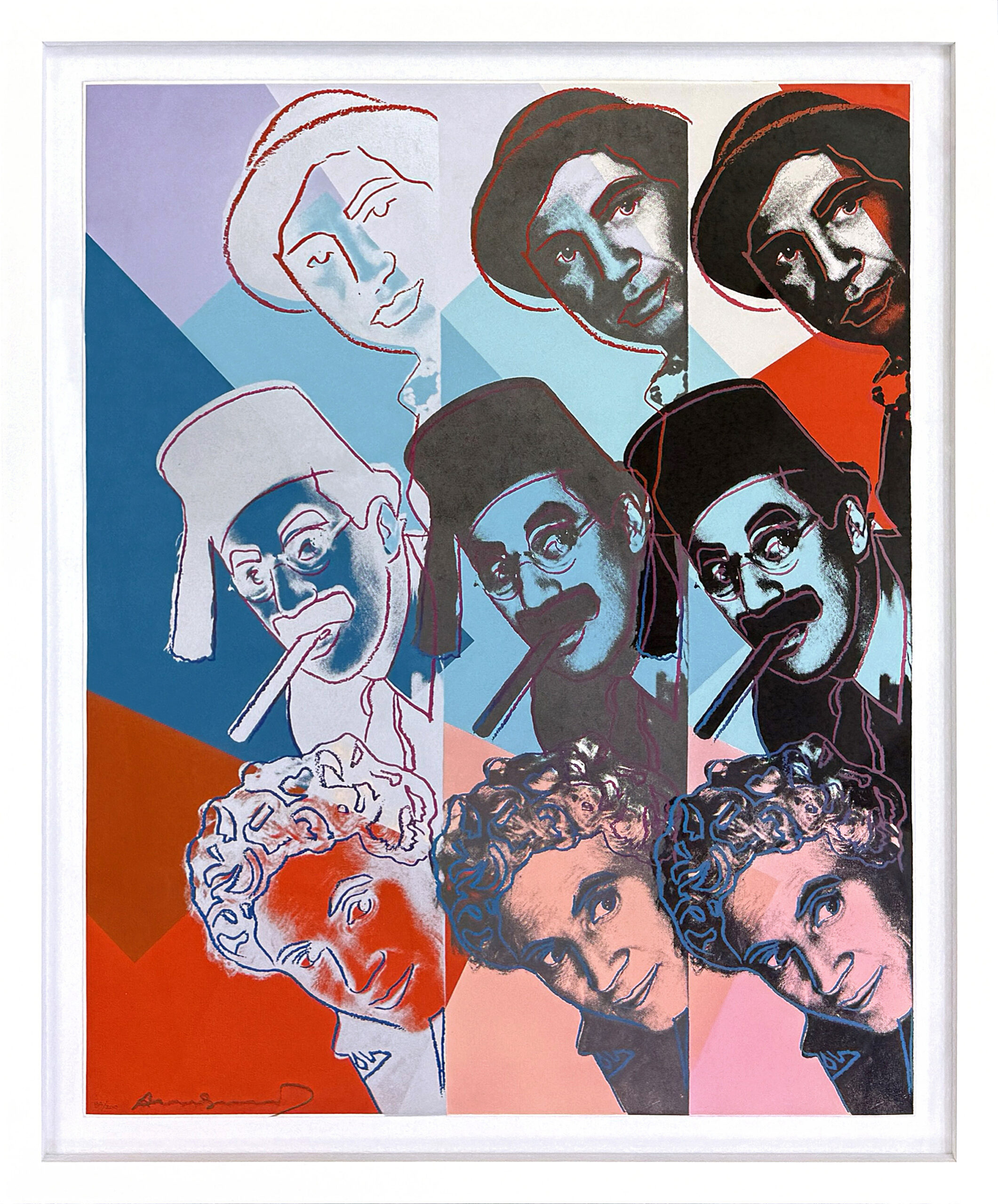 The Marx Brothers FS II.232 (hand signed screen print) by Andy Warhol
