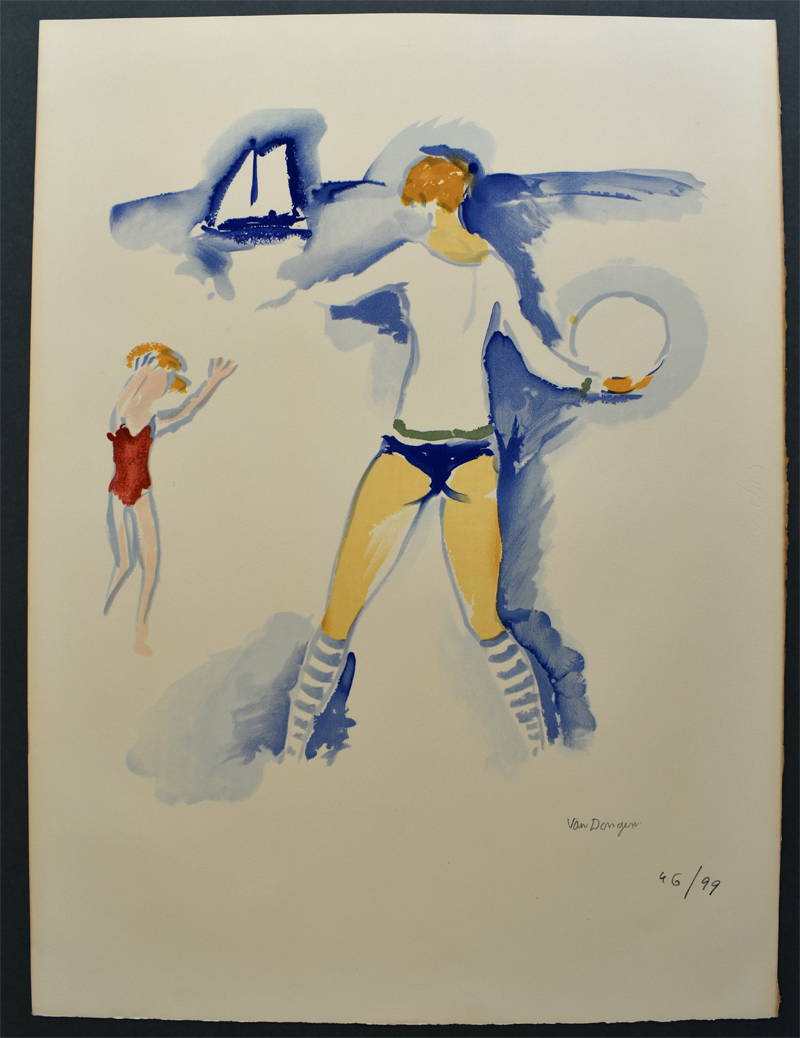 Woman on the Beach, Trouville (Femme Sur la Plage, Trouville) by Kees van Dongen
