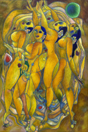 Flowering Age (large hand signed serigraph on canvas) by Tie Feng Jiang at GallArt.com