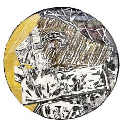 Swan Engraving Circle I, State I (large hand signed etching) by Frank Stella at GallArt.com