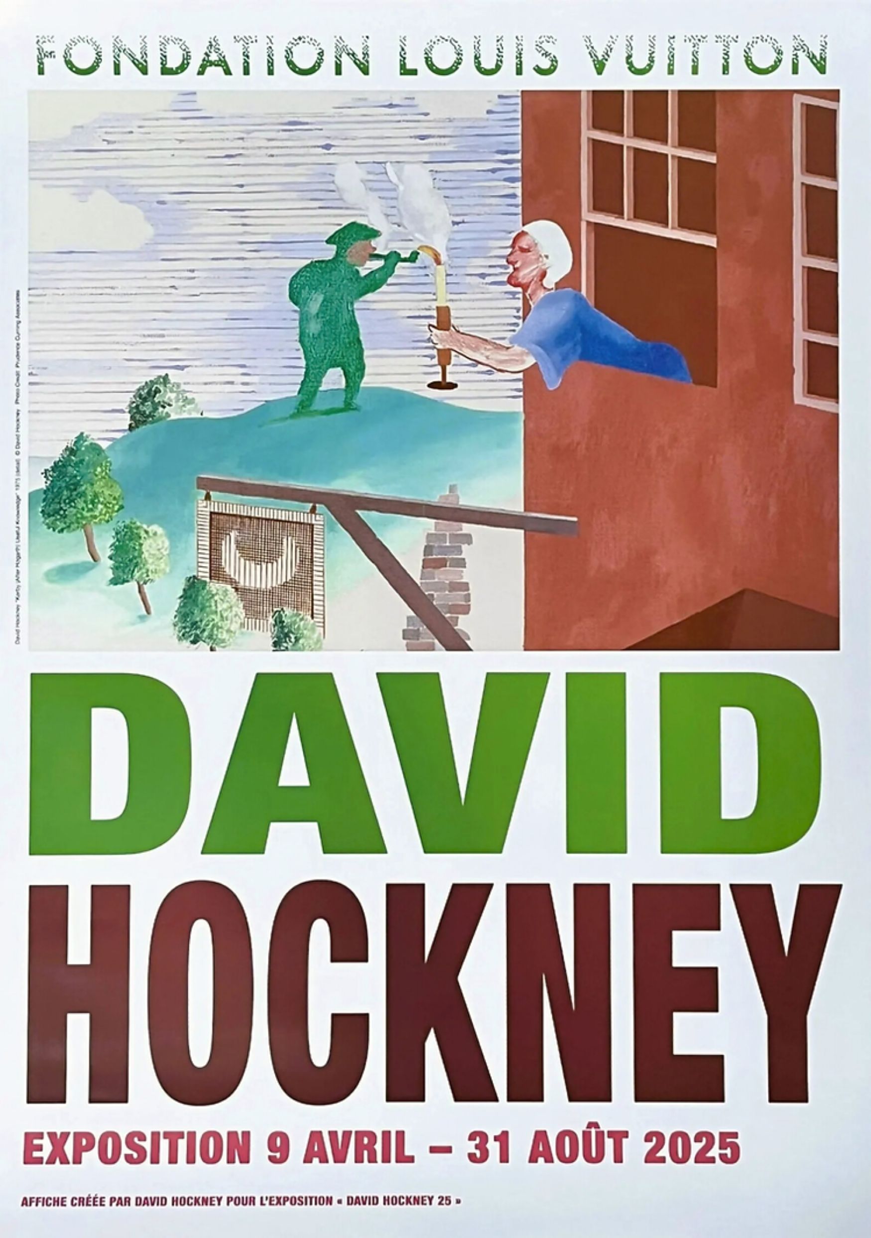 25 Exhibition Louis Vuitton Foundation Poster by David Hockney