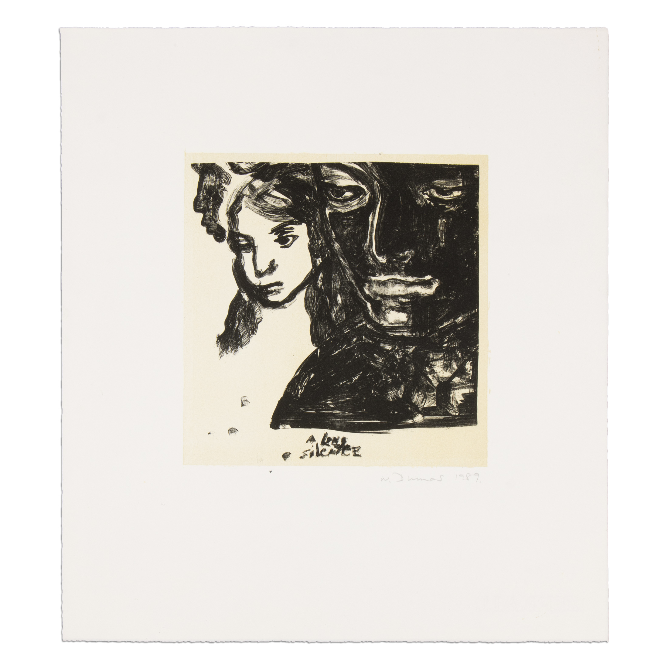 A Long Silence by Marlene Dumas