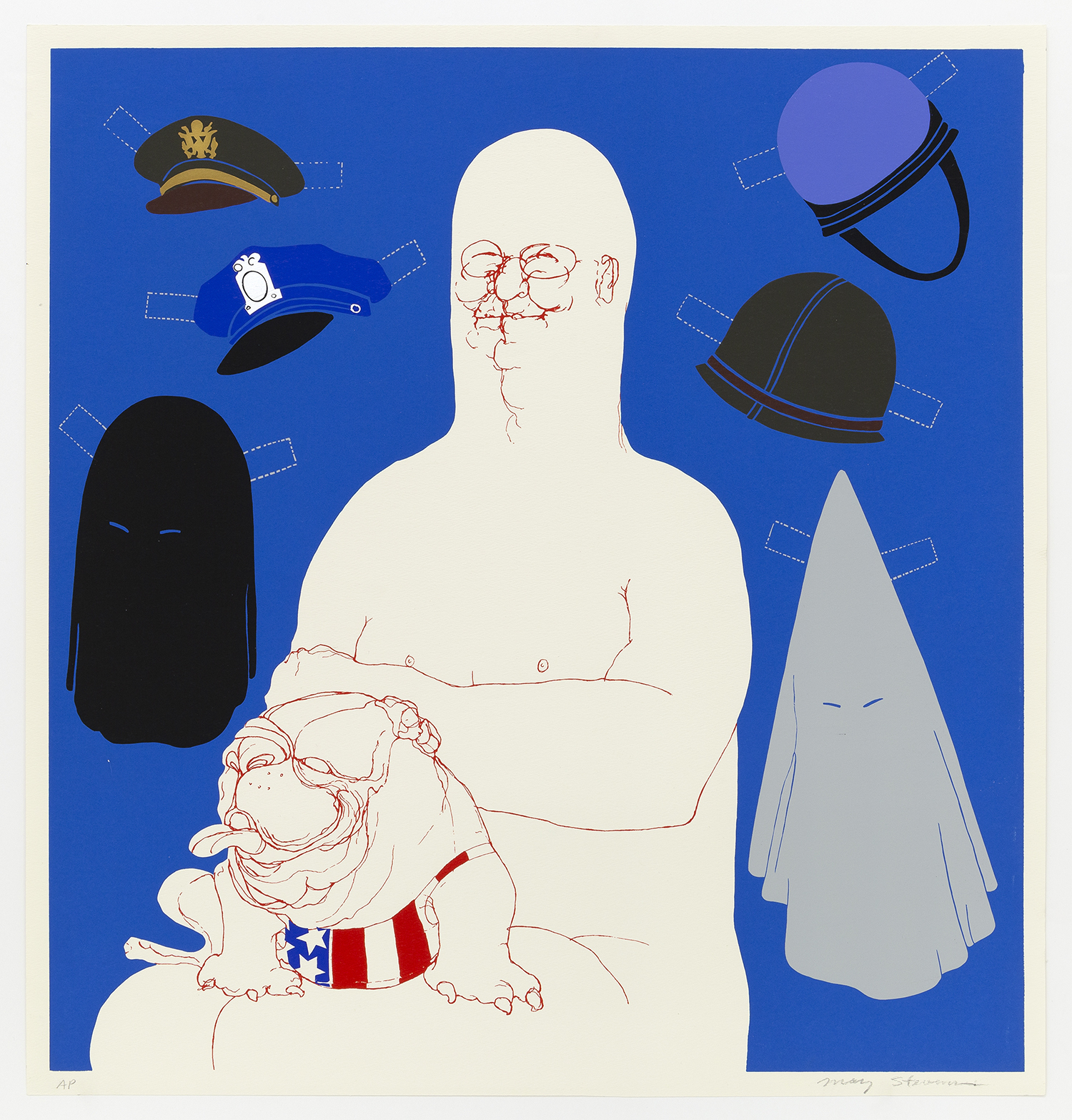 Big Daddy With Hats by May Stevens