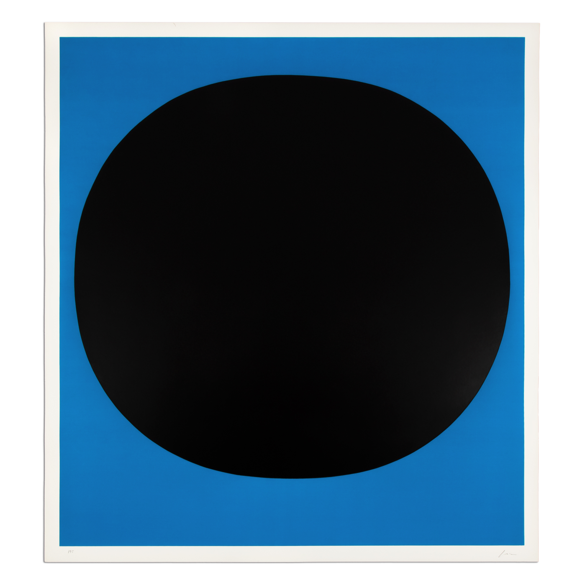 Black on Blue by Rupprecht Geiger