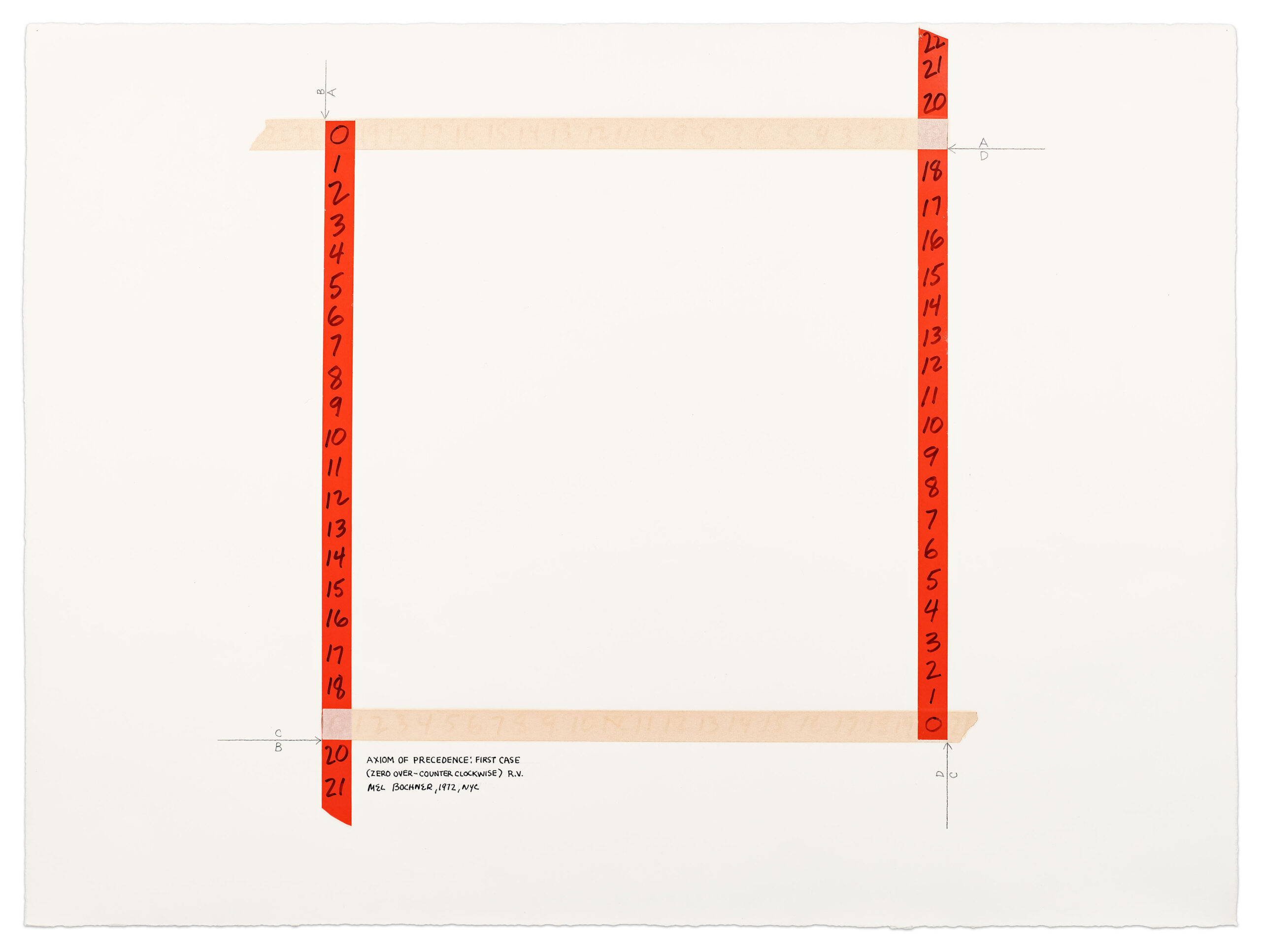Axiom of Precedence: First Case (Zero Over-Counter Clockwise) R.V. by Mel Bochner