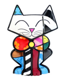 Bow Tie Cat (large, very rare hand signed sculpture) by Romero Britto at GallArt.com