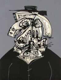 Caballero by Antonio Saura at Vogtle Contemporary
