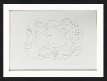 Etudes Des Mains Et Colombe (Marina Picasso Estate hand signed lithograph) by Pablo Picasso (after) at GallArt.com