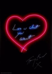 Framed Love Is What You Want by Tracey Emin at Clifton Gallery