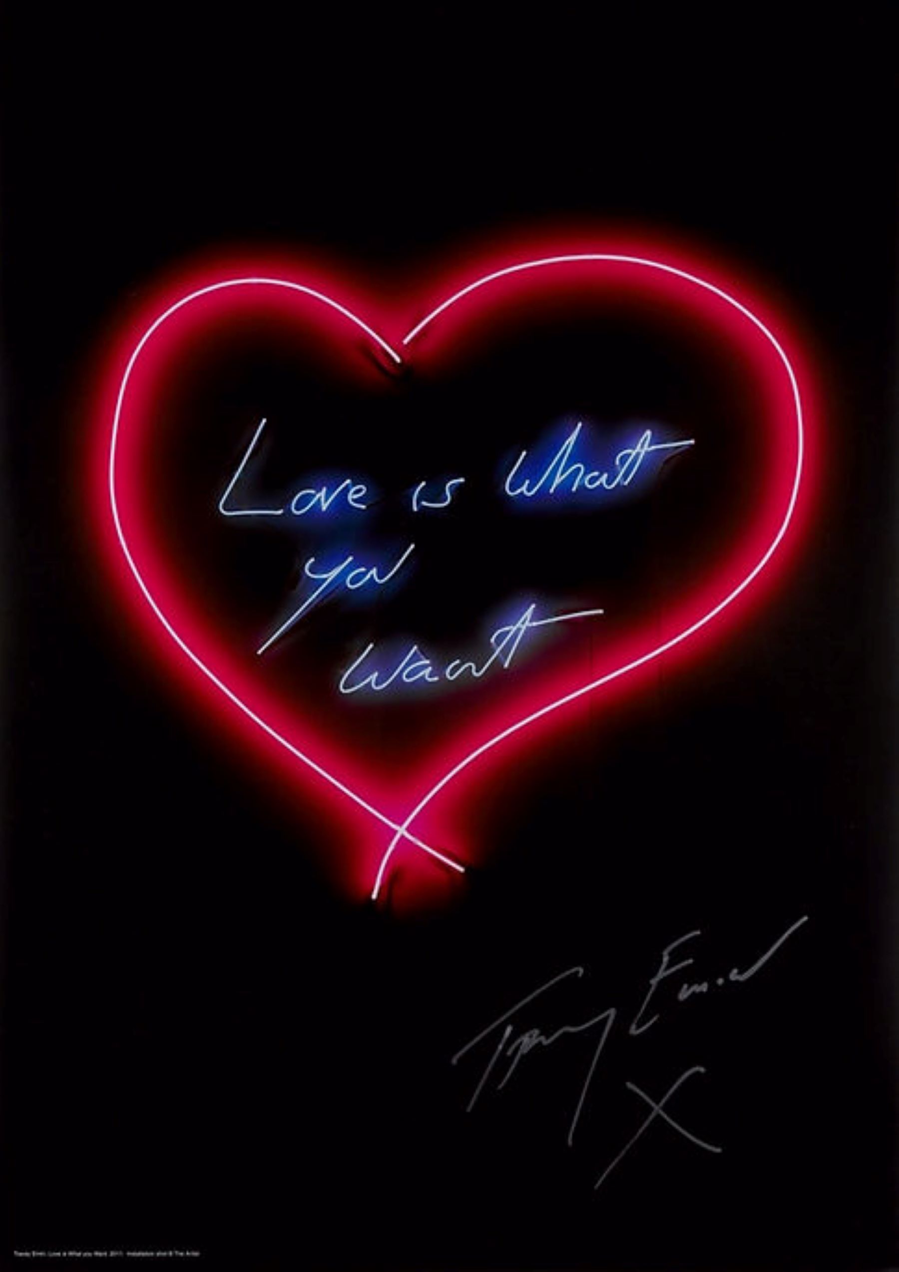 Framed Love Is What You Want by Tracey Emin