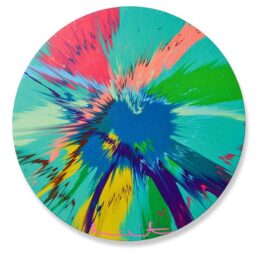 H12-4 Beautiful Untrammelled Unmelodious Vapor Painting by Damien Hirst at Clifton Gallery