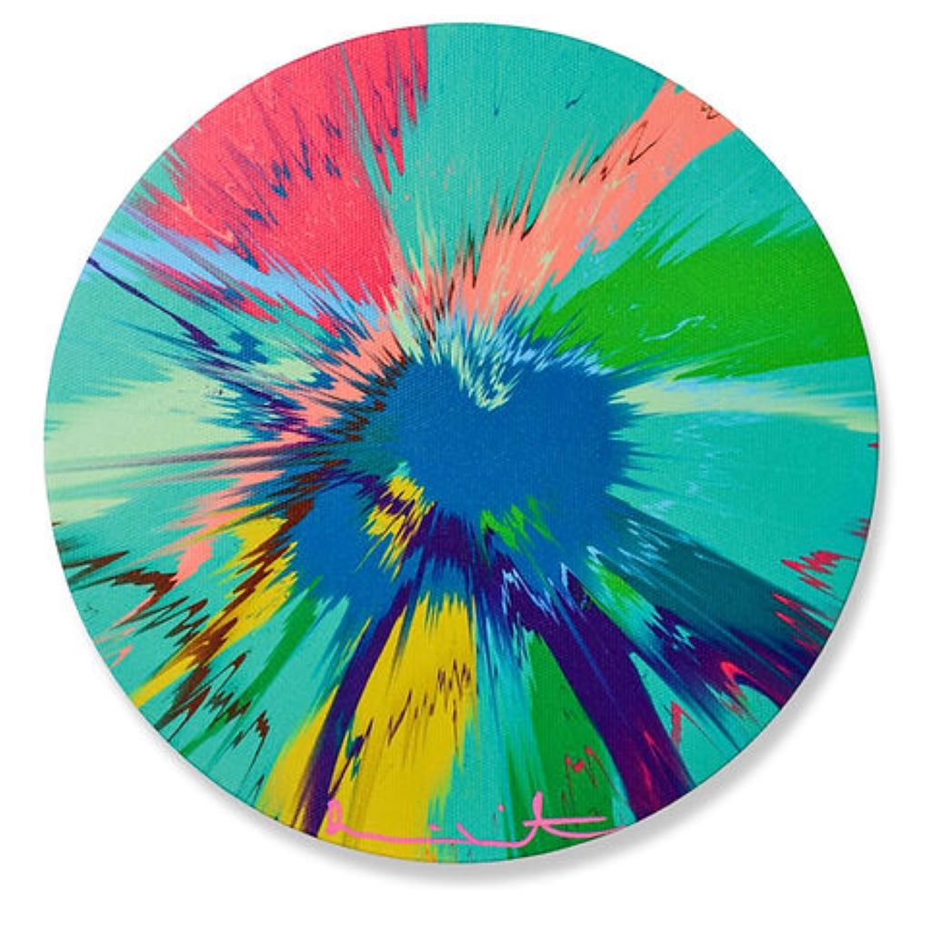H12-4 Beautiful Untrammelled Unmelodious Vapor Painting by Damien Hirst