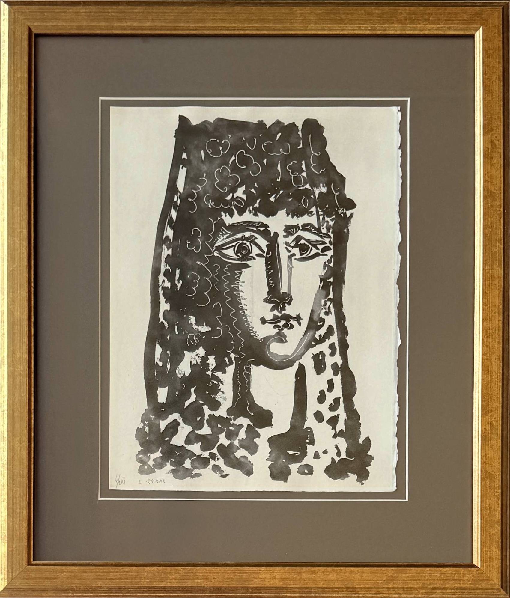 Woman Wearing a Mantilla by Pablo Picasso