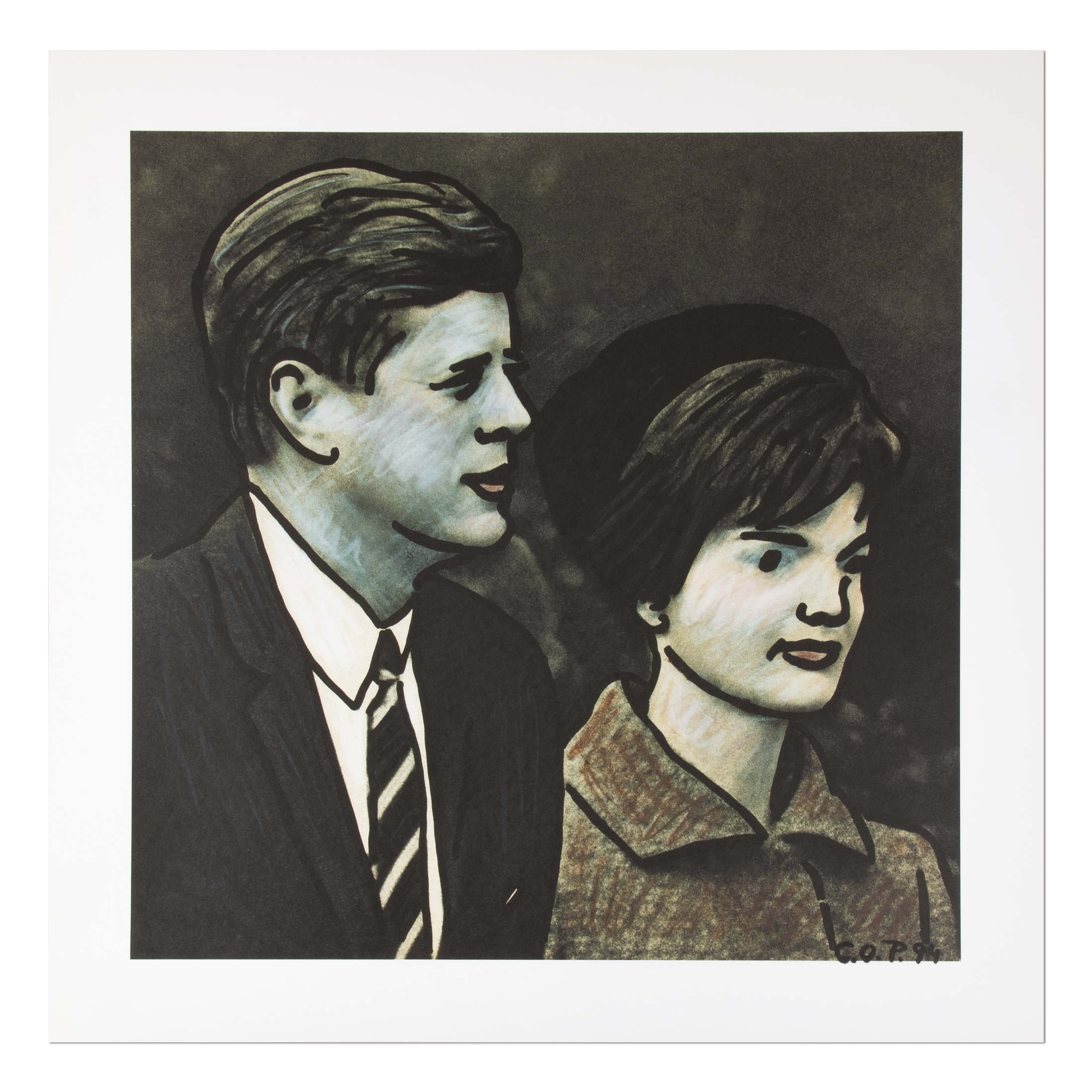 John & Jackie Kennedy by C.O. Paeffgen