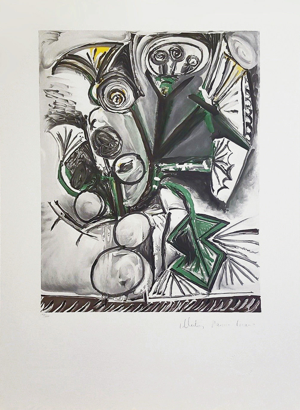 Le Bouquet (Marina Picasso Estate hand signed lithograph) by Pablo Picasso (after)