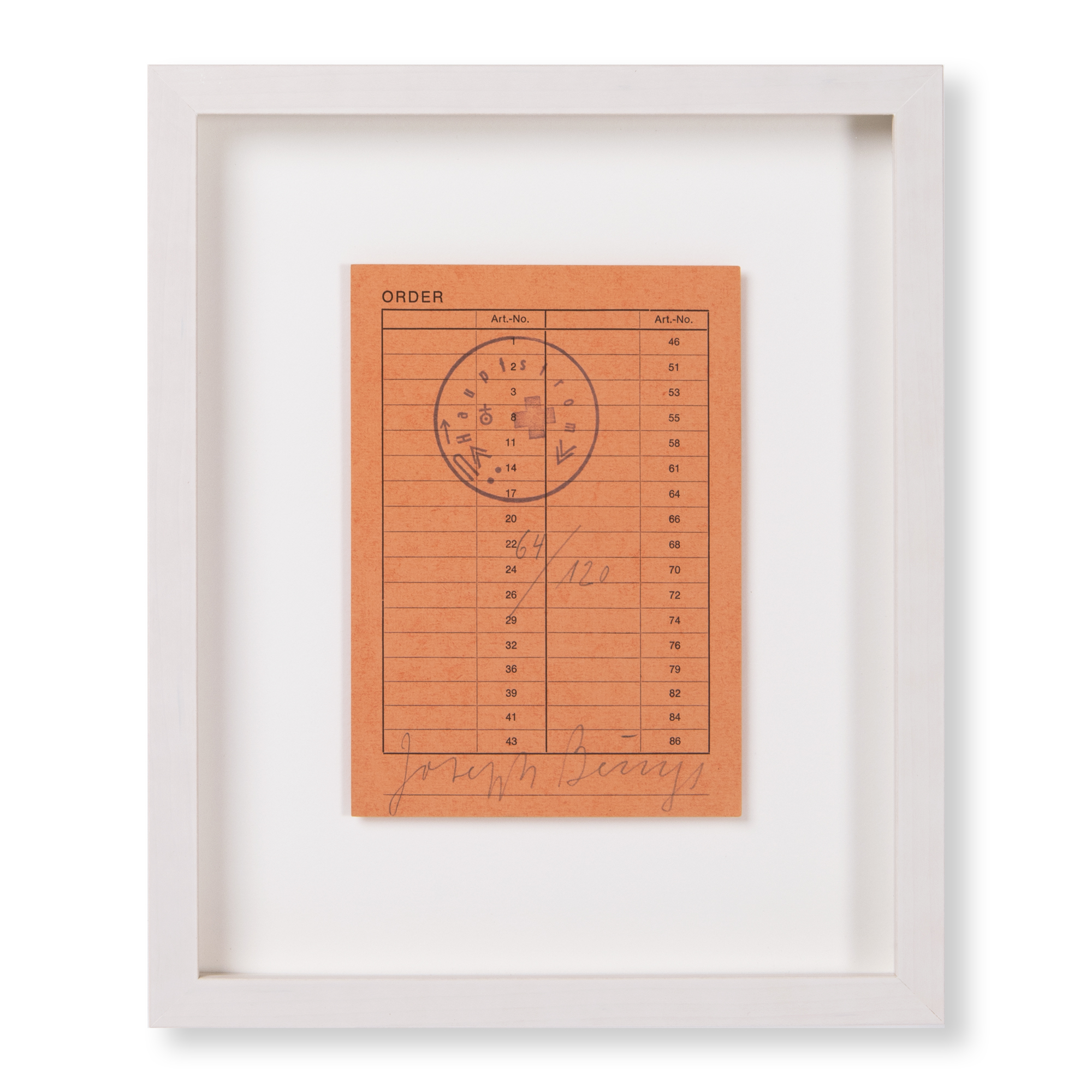 Order by Joseph Beuys