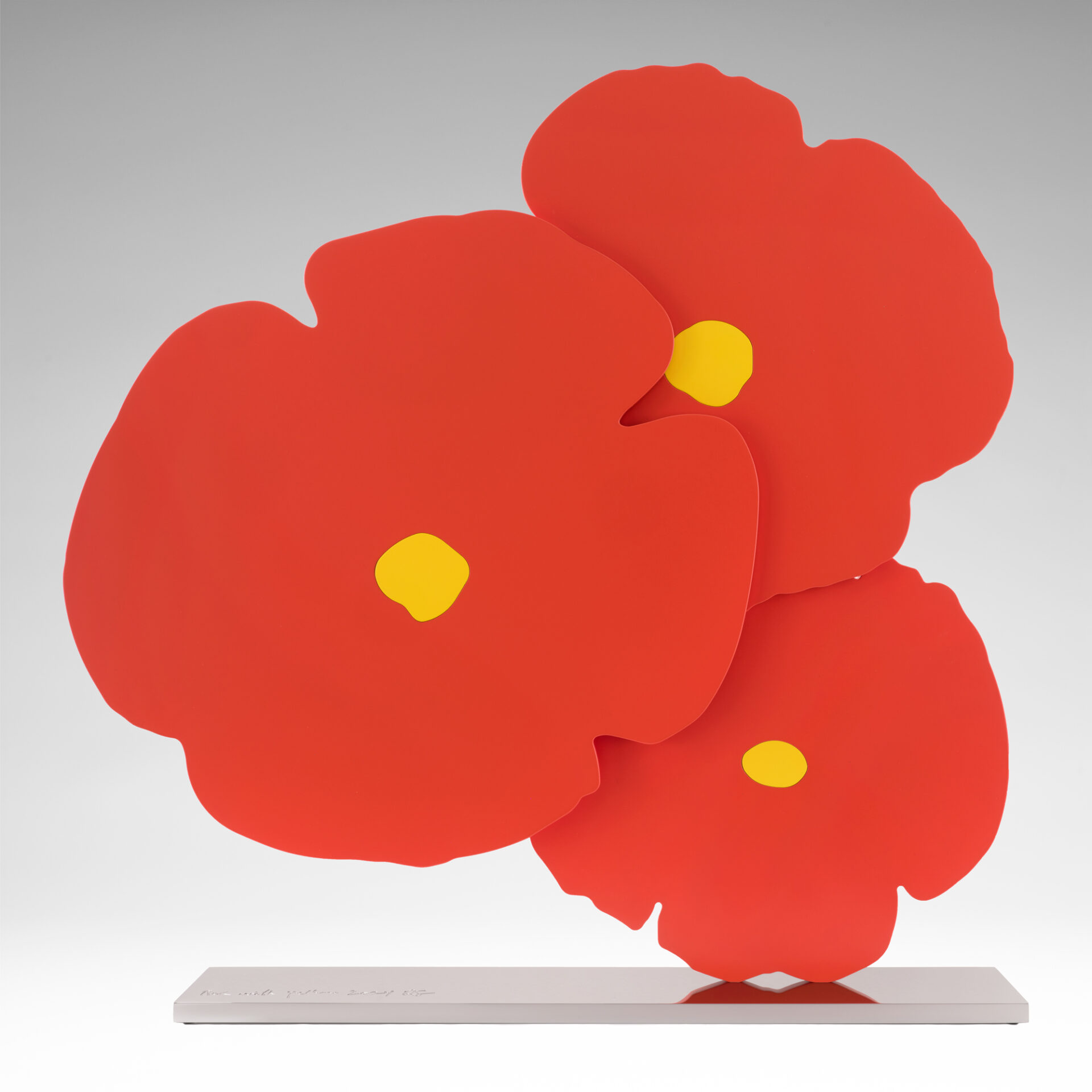 Red with Yellow by Donald Sultan