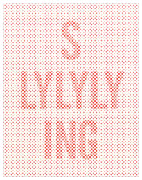 Slyly Lying from Griffelkunst series by Kay Rosen at Krakow Witkin Gallery