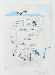 La Plage de Sète (The Beach at Sète) by Salvador Dalí at Epicentrum Art Gallery