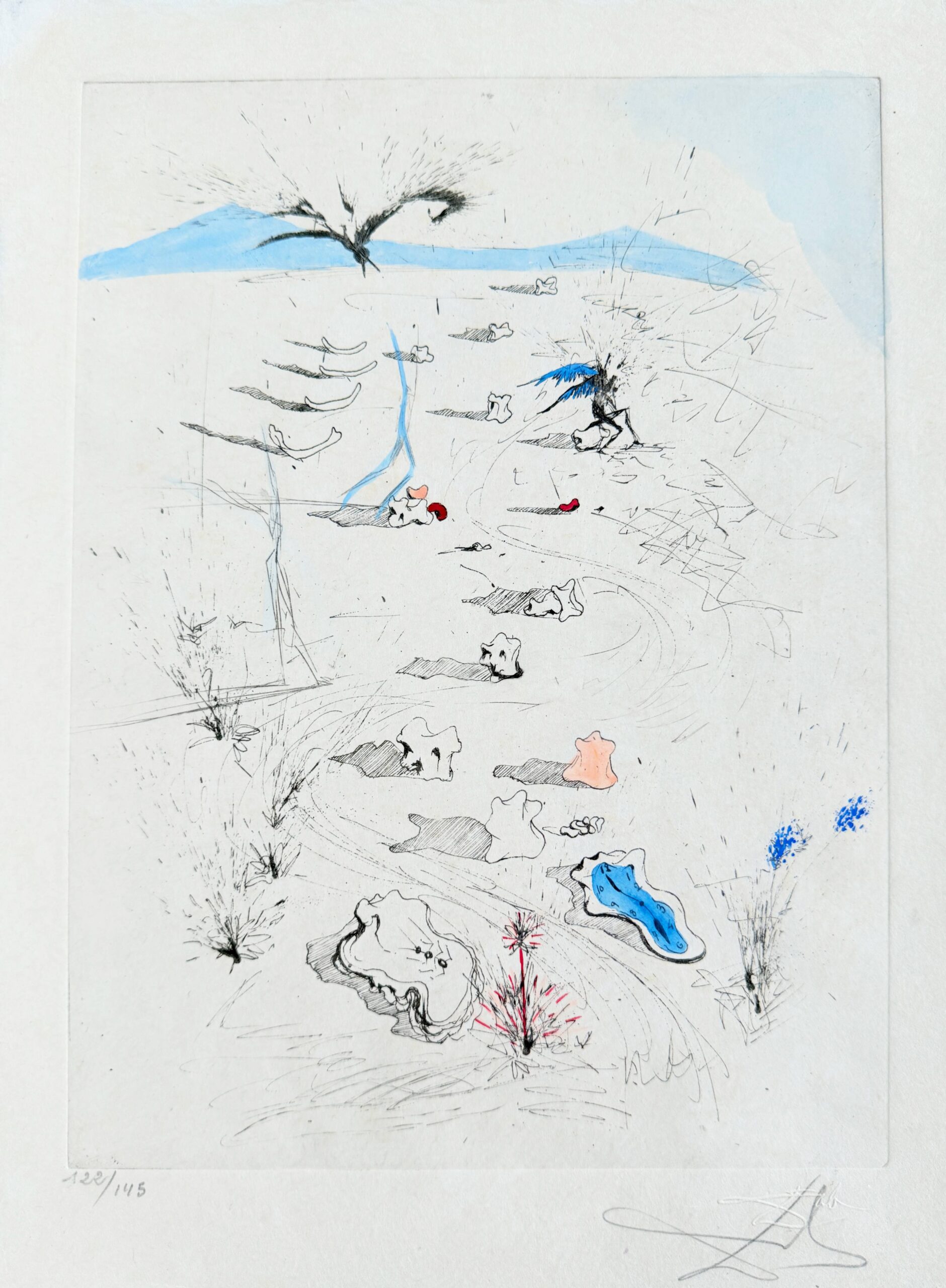 La Plage de Sète (The Beach at Sète) by Salvador Dalí