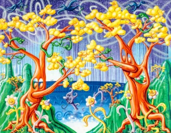Paradis Perdu by Kenny Scharf at Maune Contemporary