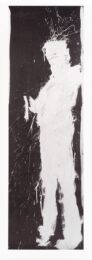 Standing Shadow Black and White by Richard Hambleton at Clifton Gallery