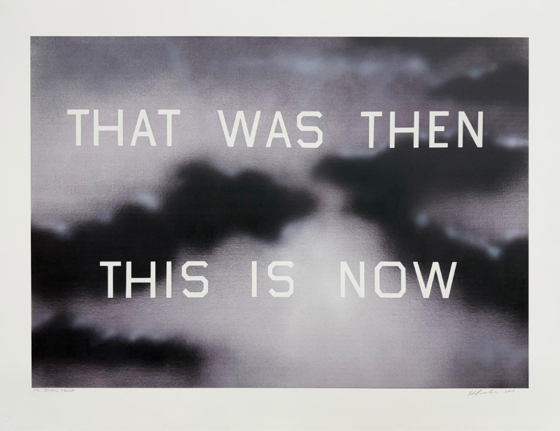 That Was Then This Is Now by Ed Ruscha