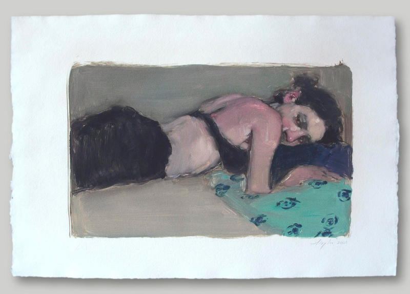 Reclining Woman by Malcolm Liepke
