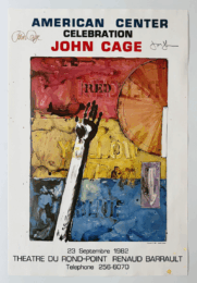 Am. Ctr. Poster (Signed) by Jasper Johns at Vermillion Editions