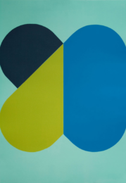 Shuffle on green by Richard Gorman at Michael Woolworth