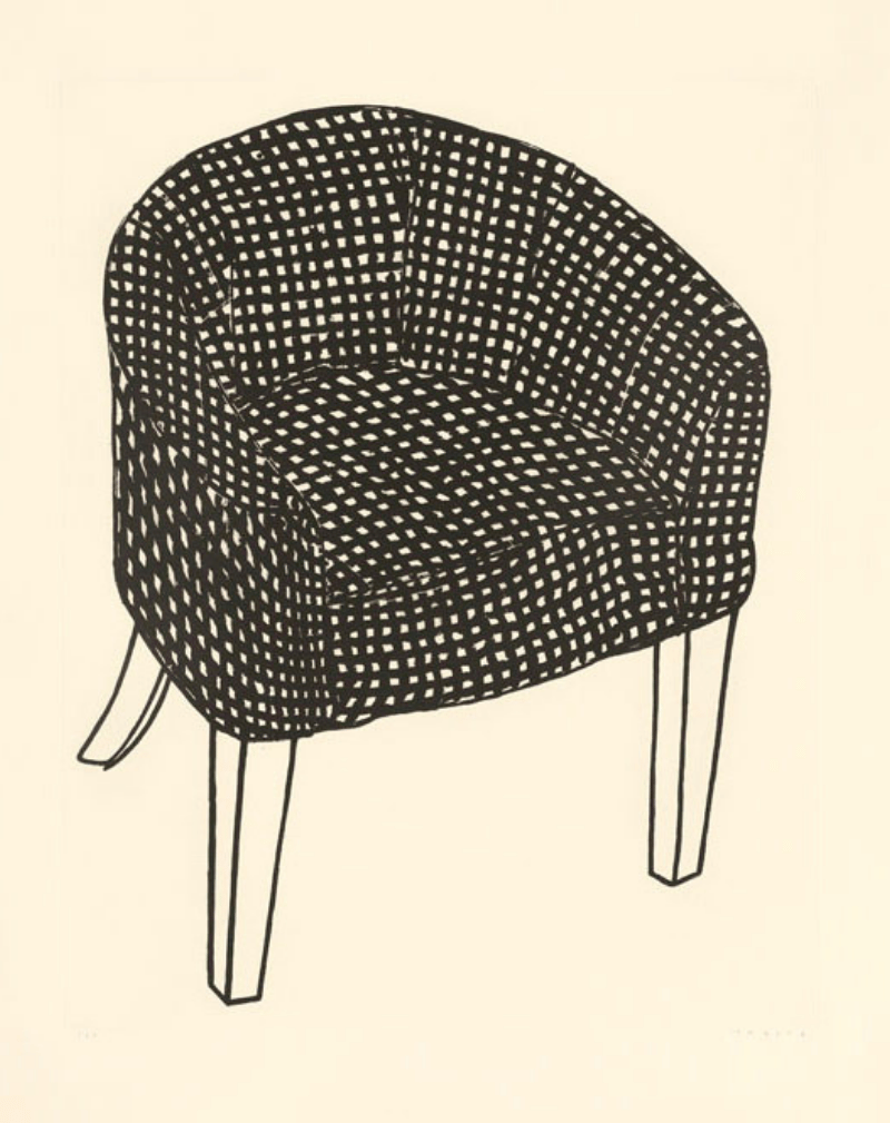 Fat Check Chair by Humphrey Ocean RA