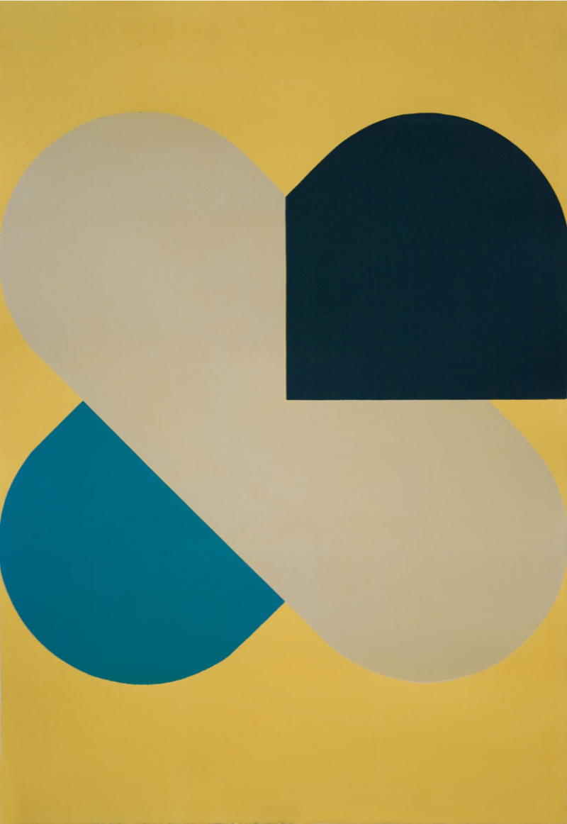 Shuffle on yellow by Richard Gorman