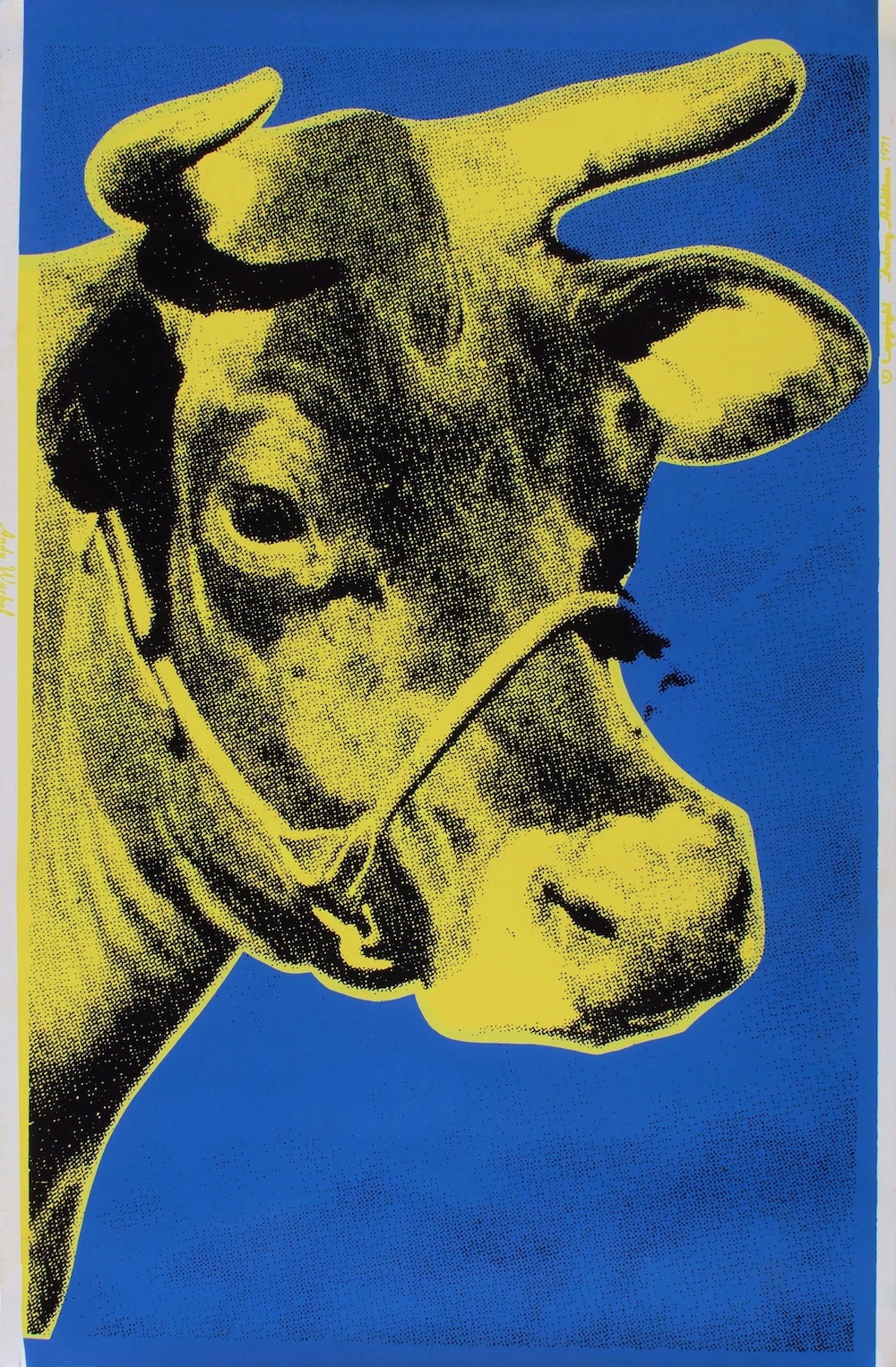 Yellow Cow by Andy Warhol