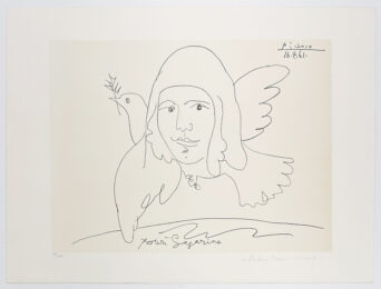 Youri Gagarine (Marina Picasso Estate hand signed lithograph) by Pablo Picasso (after) at GallArt.com