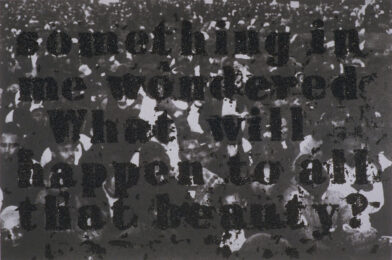 Untitled (Crowd/The Fire Next Time) by Glenn Ligon at Lower East Side Printshop