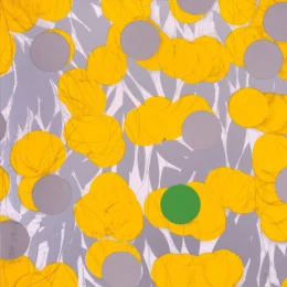 Mimosa with Green, April 24, 2024 by Donald Sultan at Maune Contemporary