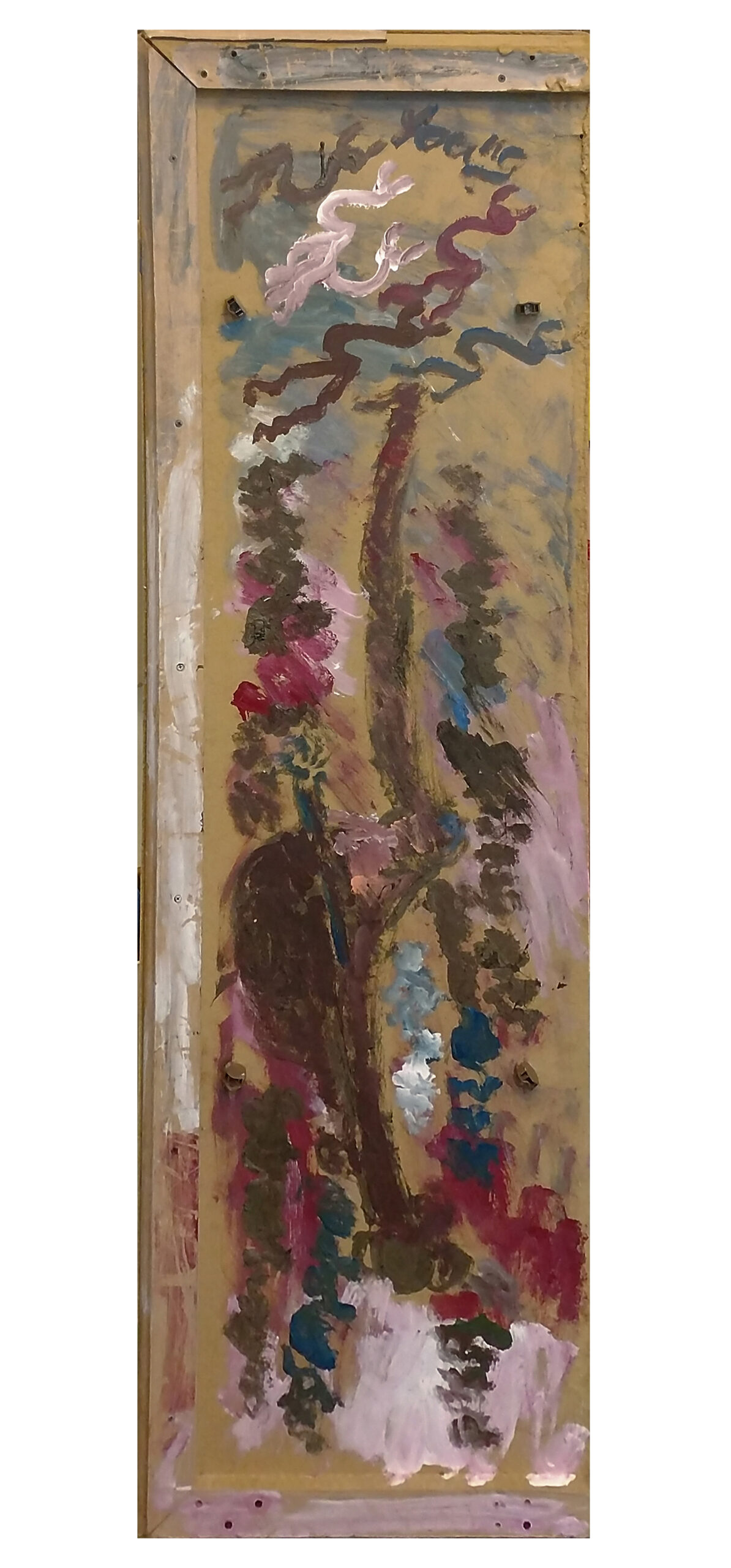 Fertility IV (large original painting on wood) by Purvis Young