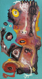 Le Jongleur (huge original painting on canvas) by Laurent Proneur at GallArt.com