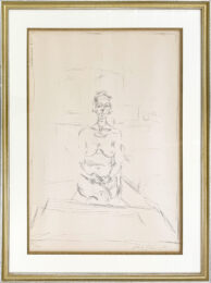 Nu Assis (Lust 53), rare hand signed lithograph by Alberto Giacometti at GallArt.com