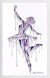 Music in Motion 8.0 (unique 1/1 hand painting on screen print ) by Shane Turner at GallArt.com