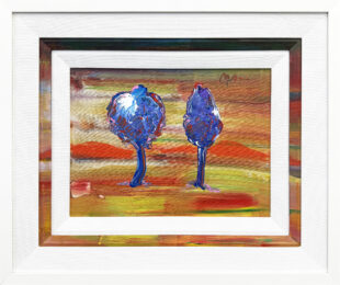 Sunset (custom framed original painting on canvas) by Peter Max at GallArt.com