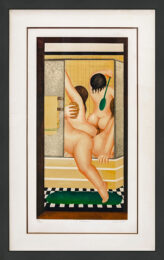 A Bathroom (framed, hand signed serigraph) by Beryl Cook at GallArt.com