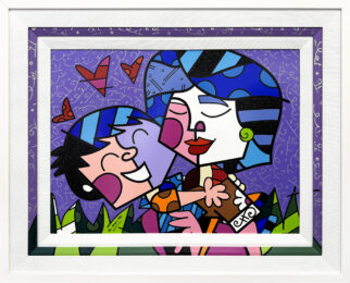 Mother (custom framed hand signed screen print on gesso board) by Romero Britto at GallArt.com