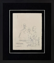 Sculptures Dans L’Atelier (Lust 185), rare hand signed etching by Alberto Giacometti at GallArt.com